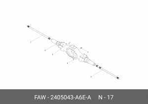 Стопорное кольцо кронштейна зубчатого венца 2405043A6EA FAW