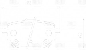 Колодки тормозные дисковые задние PF 2467 TRIALLI