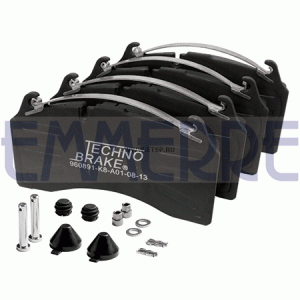 Колодки тормозные 29158 210,9*108,3 (с установочным комплектом) 960891 EMMERRE