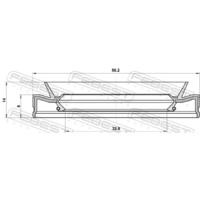 САЛЬНИК КОРОБКИ СКОРОСТЕЙ 32.9X56.2X8X14 95HFS-34560814C 95HFS34560814C FEBEST