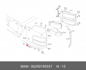 Стопорное кольцо 22X1,20-MAN183-B1 06290190337 MAN