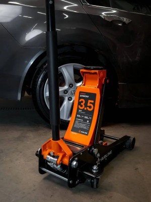 Домкрат подкатной 3.5т (100-533 мм) двухпоршневой (низкопрофильный) INDUSTRY AJ35FI510 AIRLINE