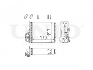 Радиатор отопителя RAD-20002 UNIO