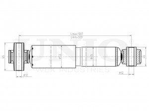 Амортизатор газовый задней подвески SAB-10439 UNIO