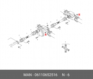 Гайка M12X1,5 G10 06110652516 MAN
