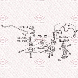 CIVIC 4D (2006>) TEA1706R TATSUMI