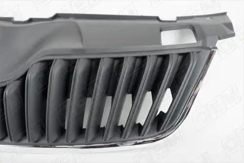 Решетка радиатора Skoda Fabia 2 5J 2010-2014, под накладку OEM3012 OEMPARTS