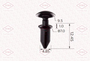 Клипса автомобильная [упаковка 10 штук] TJB1525 TJB1525 TATSUMI