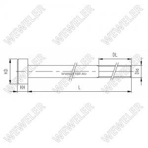 болт рессоры! L=310\ Volvo, RVI C223501109 WEWELER