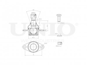 Опора шаровая передняя нижняя SSP-20092 UNIO