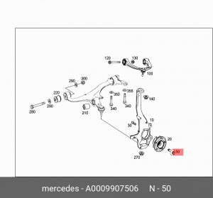 болт крепления ступицы к приводу !M16X1.5X60\ MB A 000 990 75 06 MERCEDES BENZ