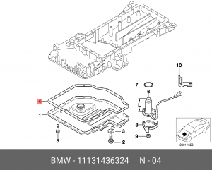 Прокладка BMW 5 (E34) картера масляного OE 11 13 1 436 324 BMW