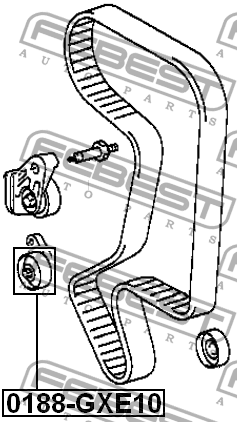 ролик обводной ремня ГРМ!\ Toyota Camry/Carina 1.8-2.2 82> 0188-GXE10 FEBEST