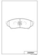 Колодки тормозные дисковые пер. Mitsubishi Montero,Pajero 1.8MPi,2.0GDi 00- D608 D6089H MK KASHIYAMA