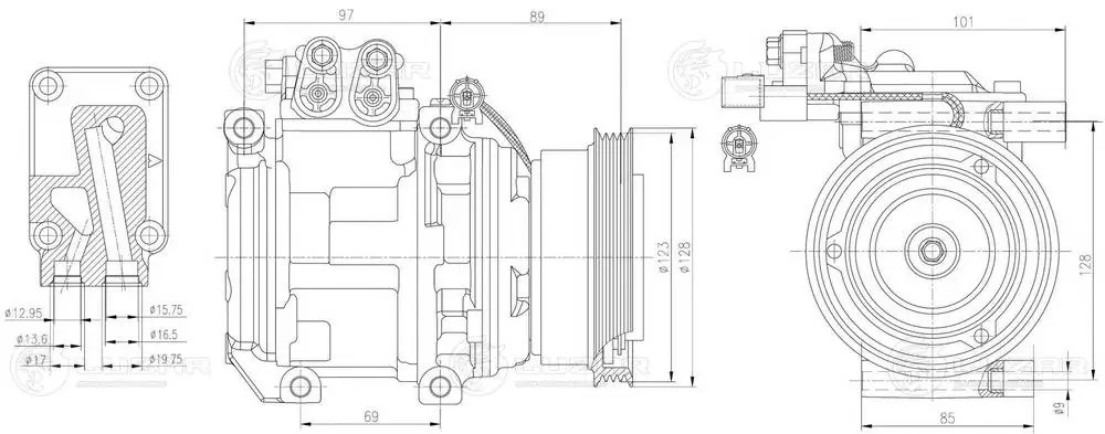 KIA SPORTAGE (2004-2010) 2.0 16v LCAC0881 LUZAR