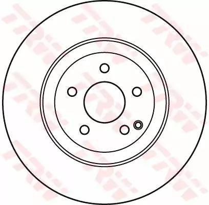 Диск тормозной передний MERCEDES W211, X204 DF7351S DF7351S TRW