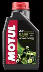 Масло моторное для 4-х тактных двигателей MOTUL 5100 ESTER 4T 15W50 п/синт.1л 104080 MOTUL