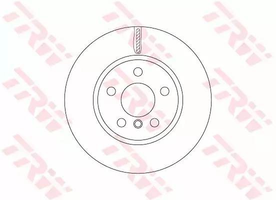 Диск тормозной передний MINI (F54-56), BMW 2 (F45) DF6757 DF6757 TRW
