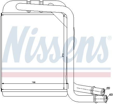 Радиатор отопителя VW Multivan (03-) NISSENS 73976 NISSENS