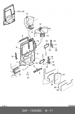 Болт 1326583 DAF