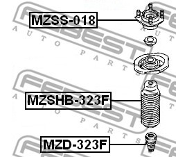 Пыльник переднего амортизатора MZSHB-323F FEBEST
