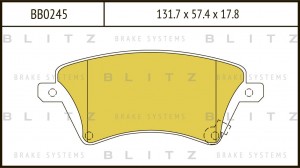 TOYOTA COROLLA _E12 11/01> 57.4x131.7x17.8 BB0245 BLITZ