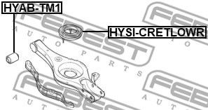 Проставка задн пружины нижняя KIA OPTIMA 2010- HYSI-CRETLOWR HYSI-CRETLOWR FEBEST