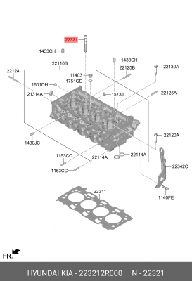 БОЛТ M 223212R000 223212R000 HYUNDAI KIA