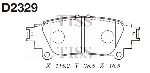 D2329 колодки дисковые задние!\ Lexus RX 3.5 09> D2329 MK KASHIYAMA