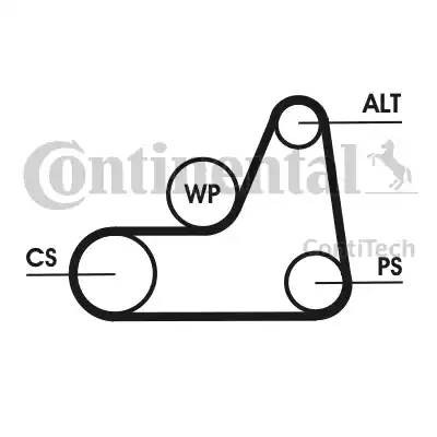 ремень поликлиновой!\ Ford Focus 1.6 16V 98-04 6-PK-1042 ELAST CONTITECH