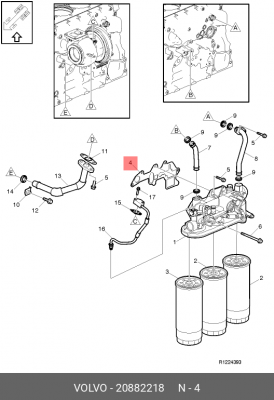 ПРОКЛАДКА (10418010/130619/0149306/029) 20882218 VOLVO