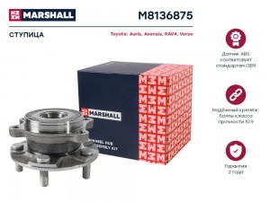Ступица передн. Toyota Auris I II 06-  Avensis III 08-  RAV4 III IV 05-  Verso 0 M8136875 MARSHALL