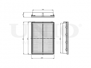 Фильтр воздушный FLT-10085 UNIO