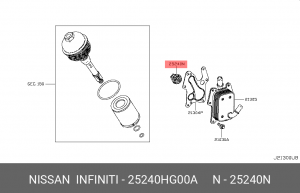 Датчик давления масла 25240-HG00A 25240HG00A NISSAN