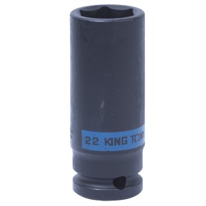 головка торцевая! ударная глубокая шестигранная 1/2', 22 мм\ 443522M KING TONY