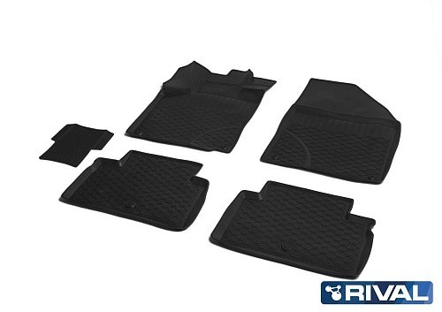 коврики салона! полиуретан 5 шт. с креп.\ Geely Coolray 20> 11904001 RIVAL
