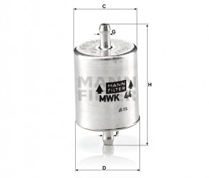 Фильтр топливный MWK44 MWK 44 MANN FILTER
