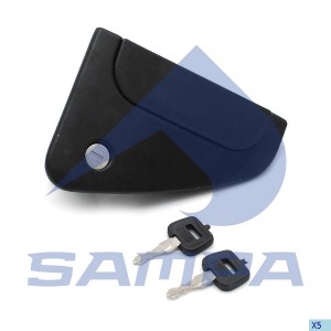 ручка двери !правая с личинкой и ключами \DAF F/CF65/75/85 051361 SAMPA