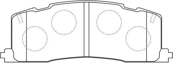 Колодки тормозные TOYOTA Estima CXR10G/11G/20G/21G/TCR20G/W/21W 93-95, CXR11G/21 BP21274 SB NAGAMOCHI