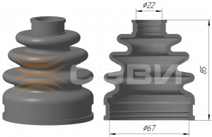 Чехол привода наружный для а/м DAEWOO/CHEVROLET MATIZ(98-),  CHEVROLET SPARK(98- 6116-5030 SEVI