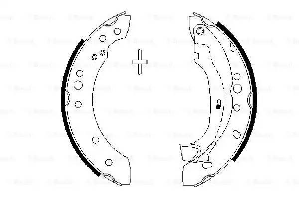 Колодки тормозные CITROEN C3 (02-) задние (4шт.) BOSCH 0 986 487 664 BOSCH