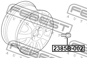VW/AUDI M14X1,5X27/Сфера 2385B-002 FEBEST