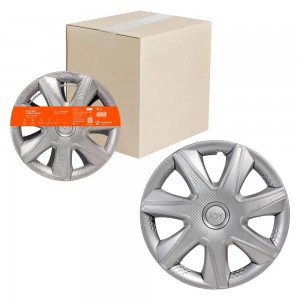 Колпаки колесные 15 Джой, серебристый, карбон, компл. 2 шт. (AWCC-15-31) AWCC-15-31 AIRLINE