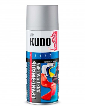 Грунт-эмаль для пластика светло-серый RAL 7035 аэрозоль 520мл KUDO KU-6005 KUDO