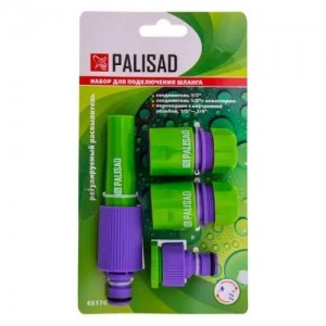 Набор для подключения шланга 1/2" (распылитель, адаптер, 3 соединителя) PALISAD 65176 PALISAD