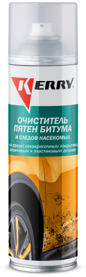очиститель следов насекомых и битумных пятен! аэрозоль 335мл\ KR-930 KERRY