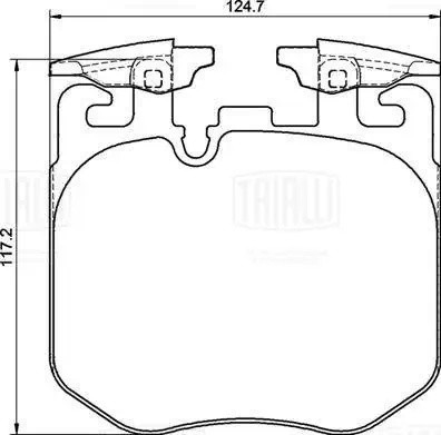 Колодки торм. BMW 3 (G20) (18-) диск. перед. (M-Performance) (керам.) (PF 4213CR PF4213CR TRIALLI