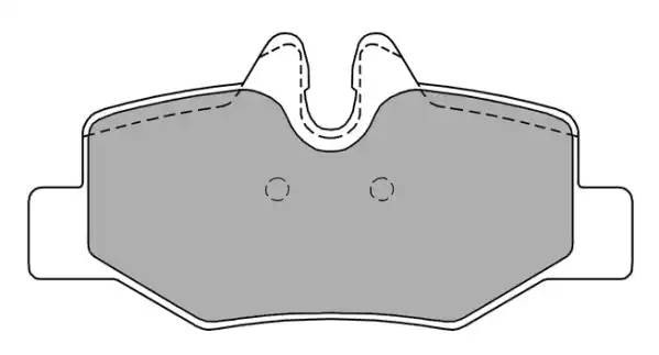колодки дисковые задние!\ MB W639 Viano 3.0/3.2/2.2i 03> FBP1383 FREMAX