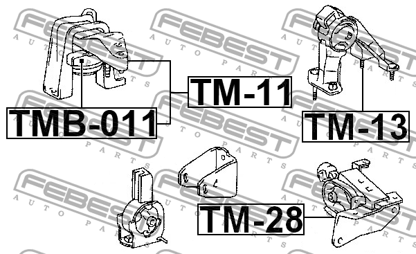 Опора двигателя TM-11 TM-11 FEBEST