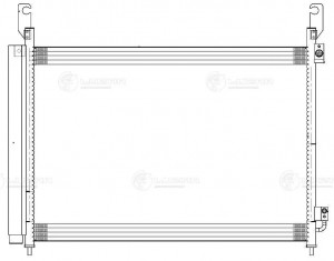 Радиатор кондиц. для ам Renault Koleos (08-) 2.0D,2.5i M,A (LRAC 0949) LRAC 0949 LUZAR